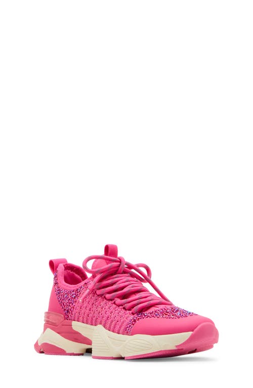 Steve Madden Kids' Jsolace Sneaker In Pink