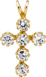 Mignonette 14k Gold & Cubic Zirconia Cross Necklace