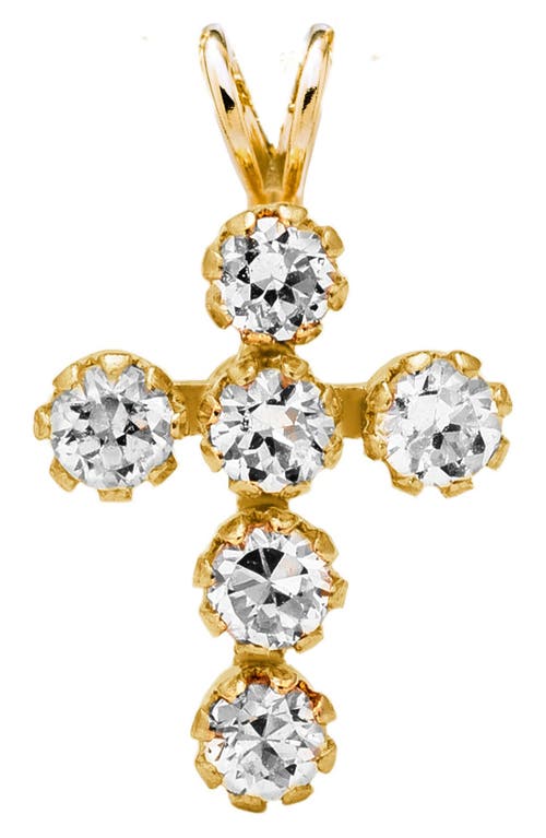 Mignonette 14k Gold & Cubic Zirconia Cross Necklace  product