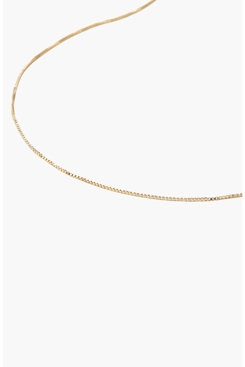Baby Box Chain Necklace, Alternate, color, 14k Yellow Gold