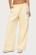 EDIKTED Tropical Blooms Wide Leg Sweatpants