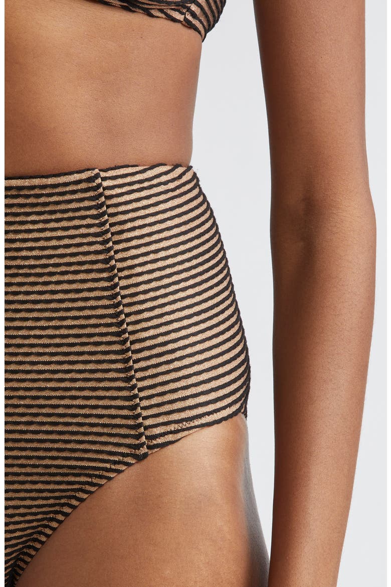 Zahara High Waist Bikini Bottoms, Alternate, color, HELIOS