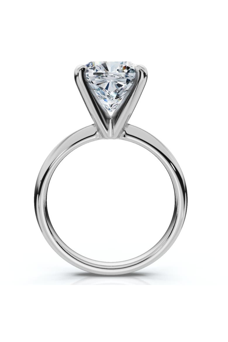Certified 5Ct Cushion Diamond Square Engagement Ring Lab Grown Solitaire, Alternate, color, 14k White Gold