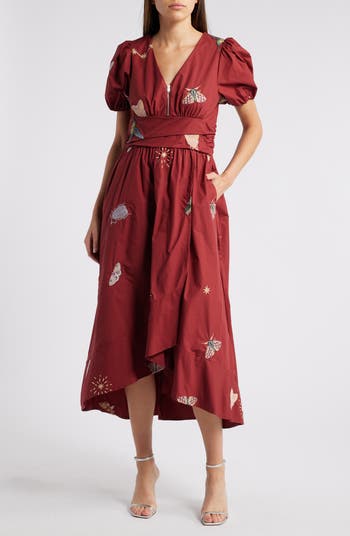ciebon embroidered dress Ciebon - Anise Printed Sleeveless Mini Dress main image 1
