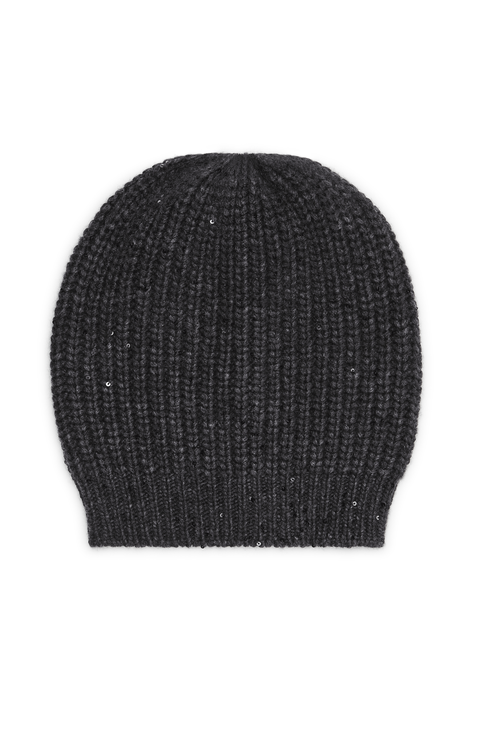 Cashmere and silk beanie