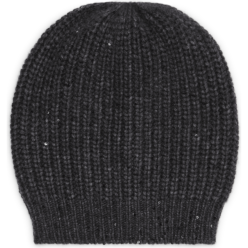 Brunello Cucinelli Cashmere And Silk Beanie In Black