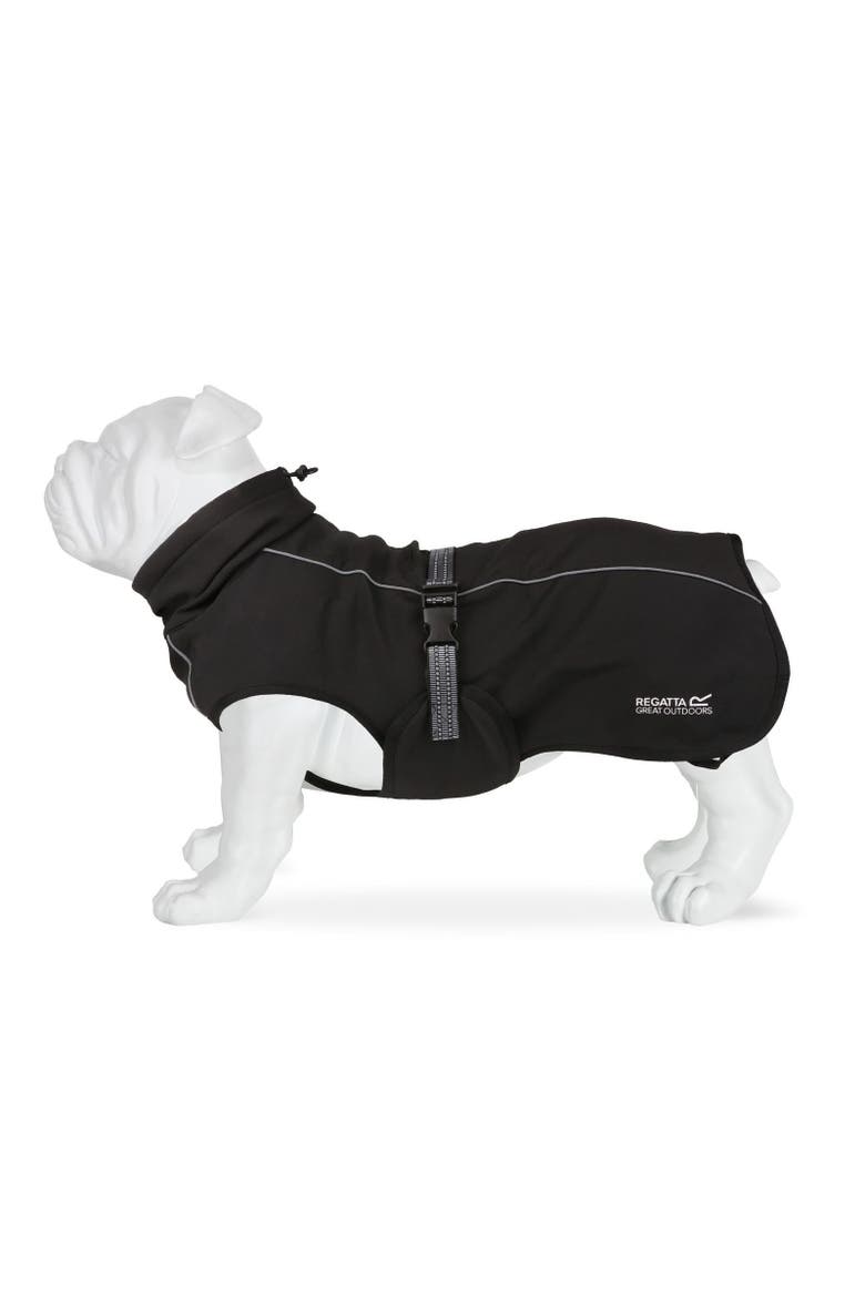 Softshell Dog Coat, Alternate, color, Black