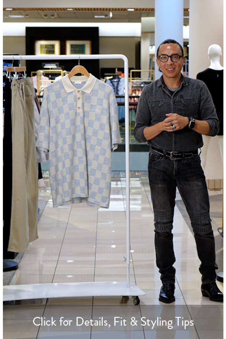 Branson Check Jacquard Jersey Polo video