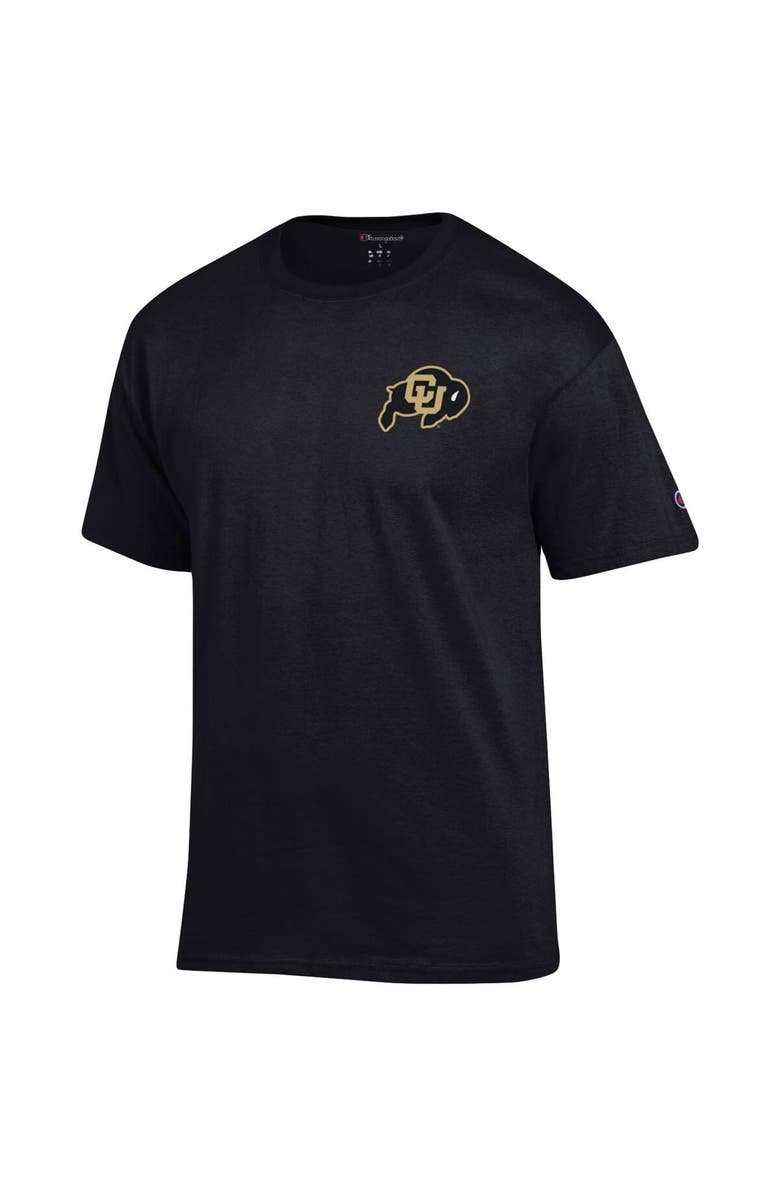 Champion Men's Champion Black Colorado Buffaloes Stack 2-Hit T-Shirt, Alternate, color, Black