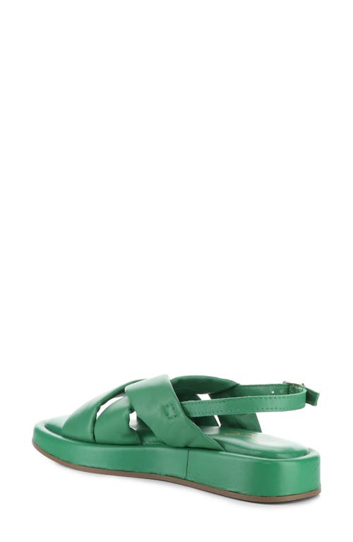 Bos. & Co. Blitz Slingback Platform Sandal In Emerald
