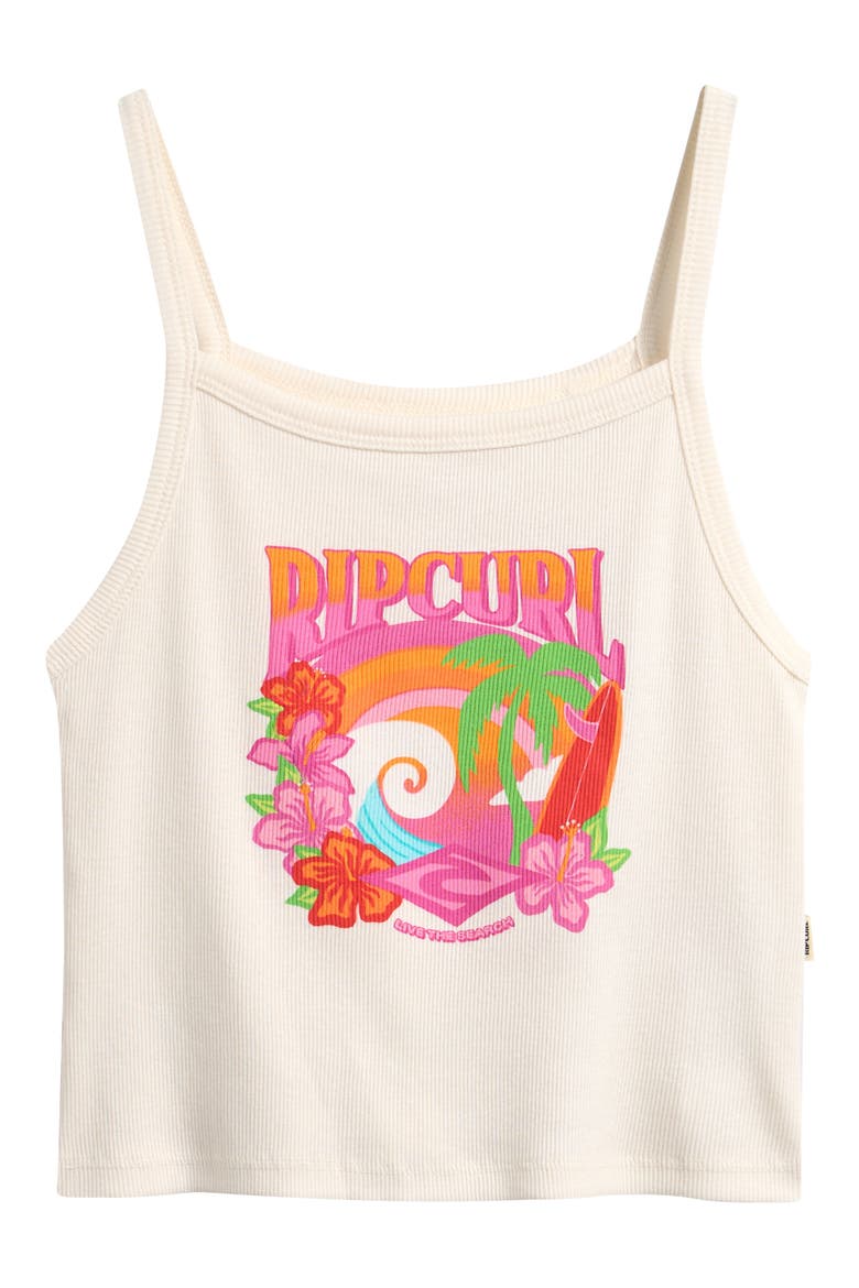 Kids' Tropical Dawn Graphic Tank, Main, color, BONE