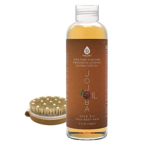 Beauty Bundle Golden Jojoba Oil & Bath Brush Massager