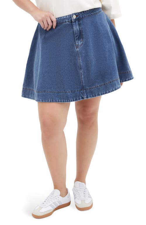 CITY CHIC CITY CHIC FLARED DENIM SKIRT
