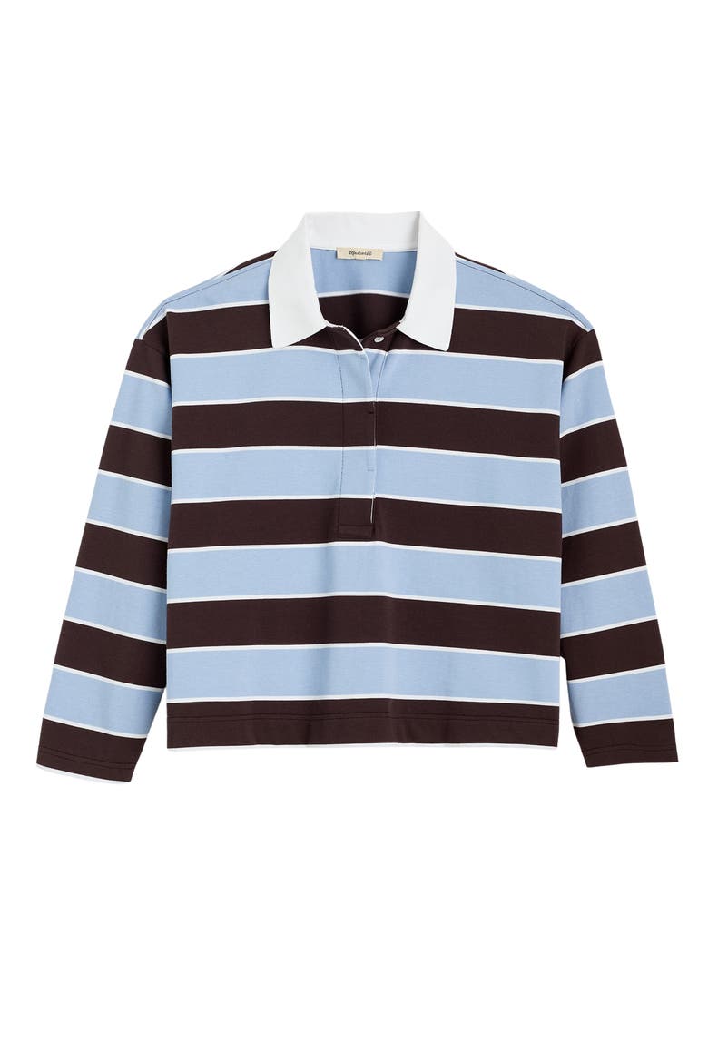 Rugby Polo Shirt, Alternate, color, TRANQUIL BLUE