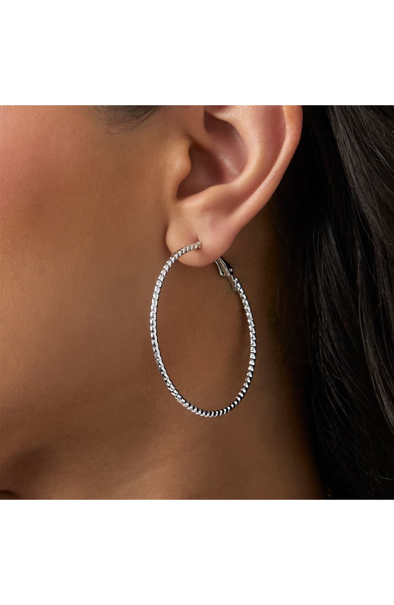 Jessica Simpson Mixed Metal Hoop Earring Set in Gold & Silver-Tone, Alternate, color, Multi