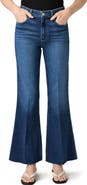 PAIGE Marlow High Waist Raw Hem Ankle Skimmer Flare Jeans