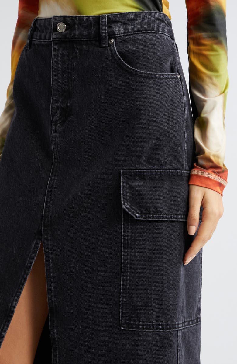 Stine Goya Peter Organic Cotton Denim Cargo Skirt, Alternate, color, 