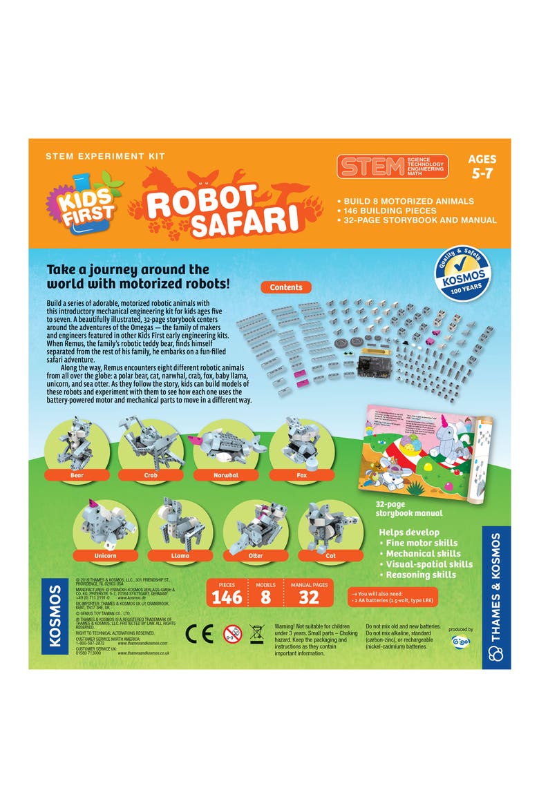 Robot Safari Engineering Kit, Alternate, color, GREY