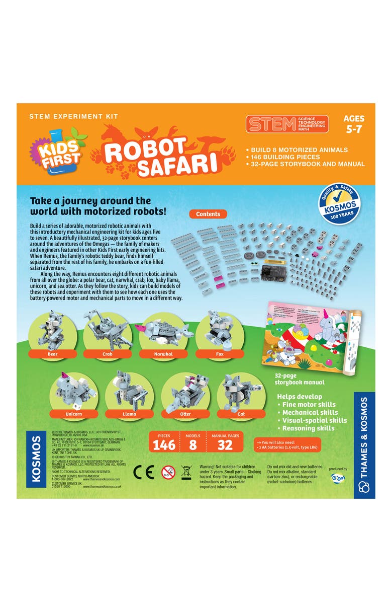 Thames & Kosmos Robot Safari Engineering Kit, Alternate, color, 