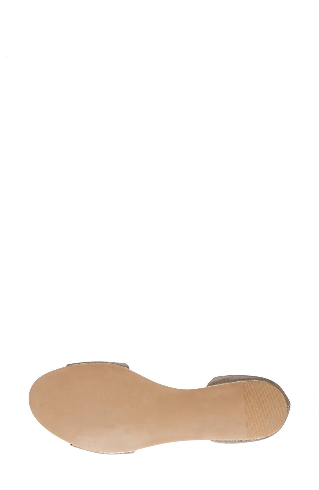 'Twostp' d'Orsay Sandal, Alternate, color, GOLD LEATHER