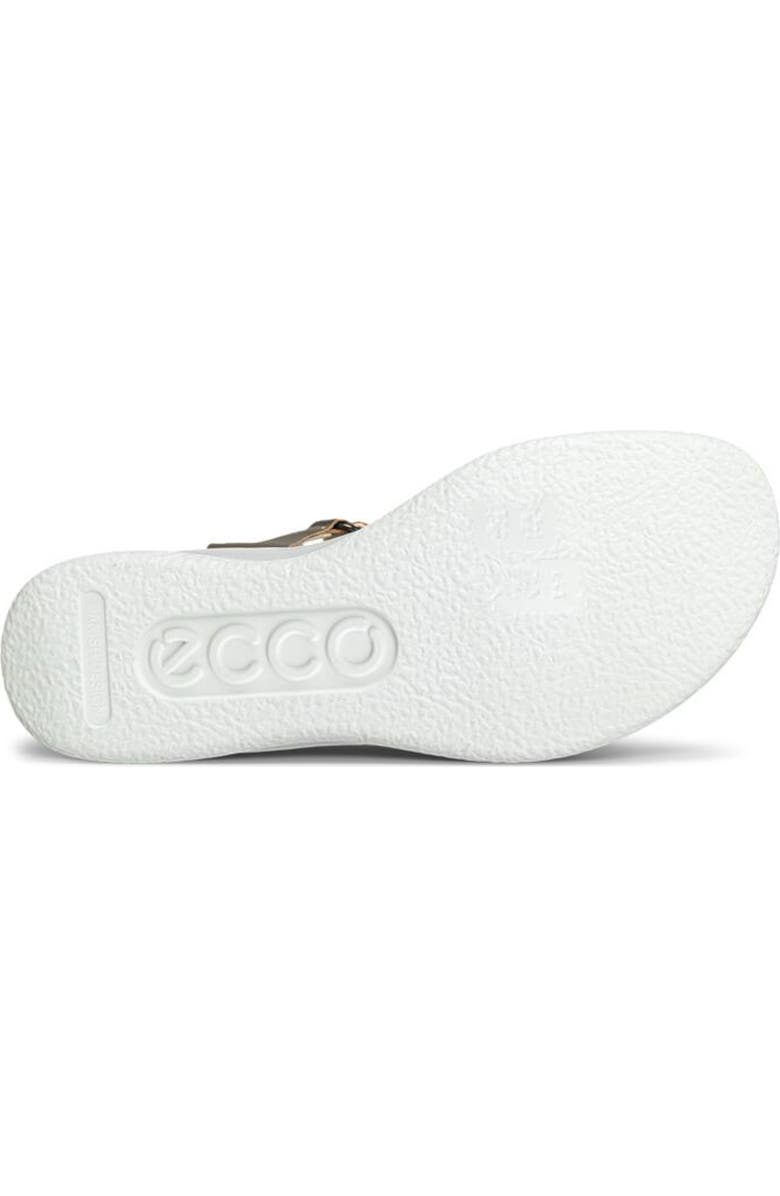 ECCO Flowt Water Resistant Wedge Sandal, Alternate, color, Pure White Gold