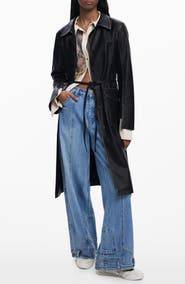 Desigual Faux Leather Coat