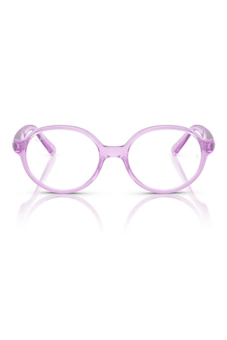 Kids' 42mm Small Phantos Optical Glasses, Main, color, TRANSPARENT VIOLET