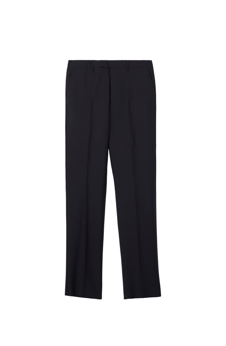 Burberry Wool Mohair Tailored Trousers, Alternate, color, Navy