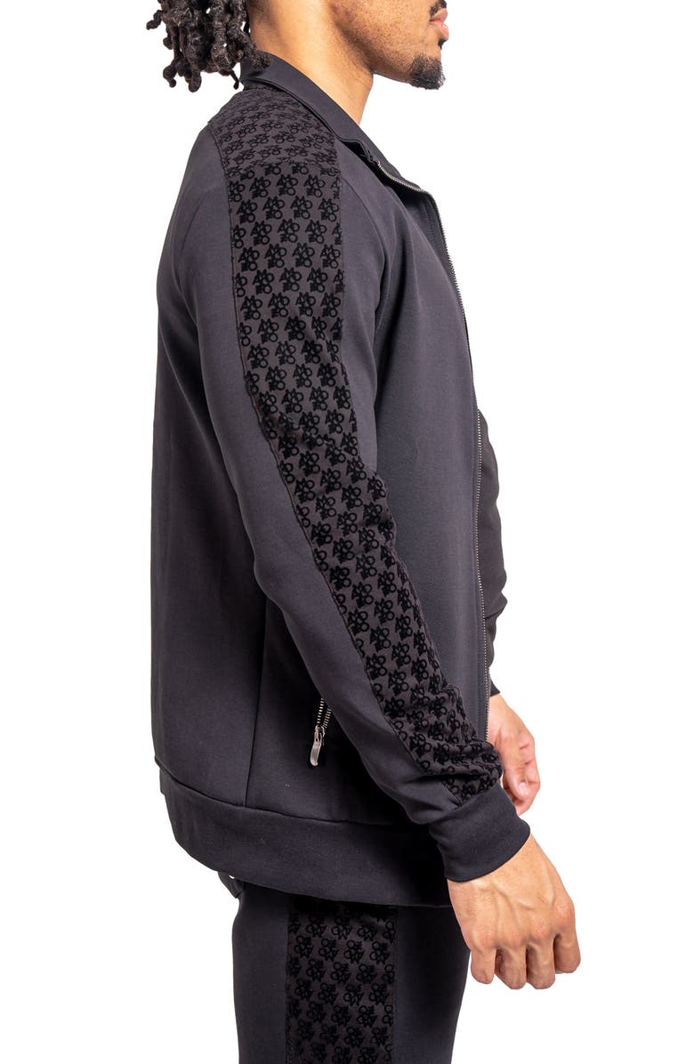 Maceoo Resistance69 Zip Front Sweater, Alternate, color, Black