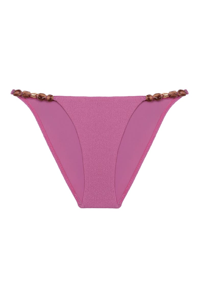 Kiana Beaded Bikini Bottoms, Alternate, color, PINK