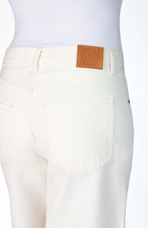 Nelle Atelier The Laura Petite Wide Leg Jean In Pearl