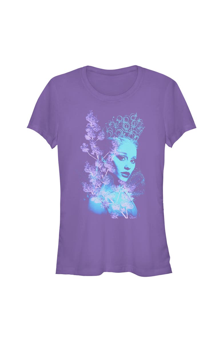 Wicked: For Good Junior's Wicked For Good Glinda Double Exposure Portrait  Graphic T-Shirt, Main, color, Purple