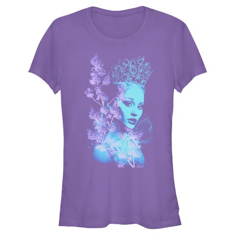 Junior's Wicked For Good Glinda Double Exposure Portrait  Graphic T-Shirt