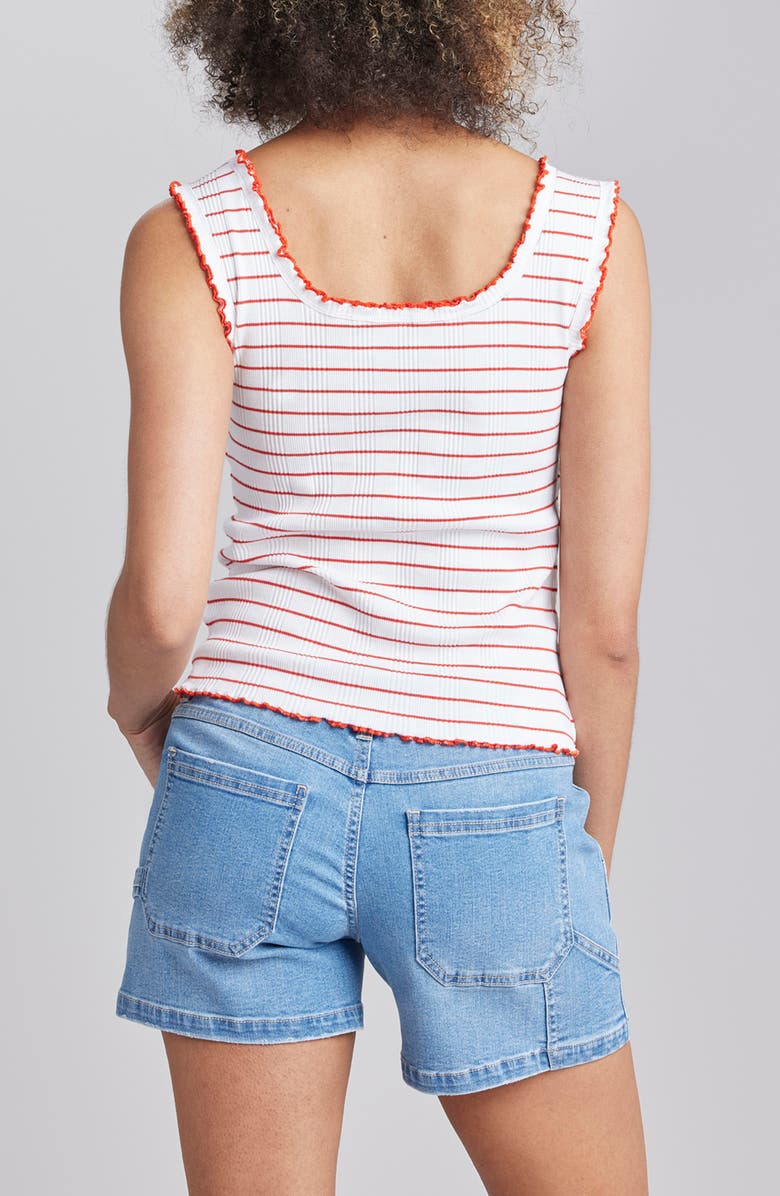 SUPPLIES BY UNIONBAY Magnolia Tank, Alternate, color, White/ Vintage Red