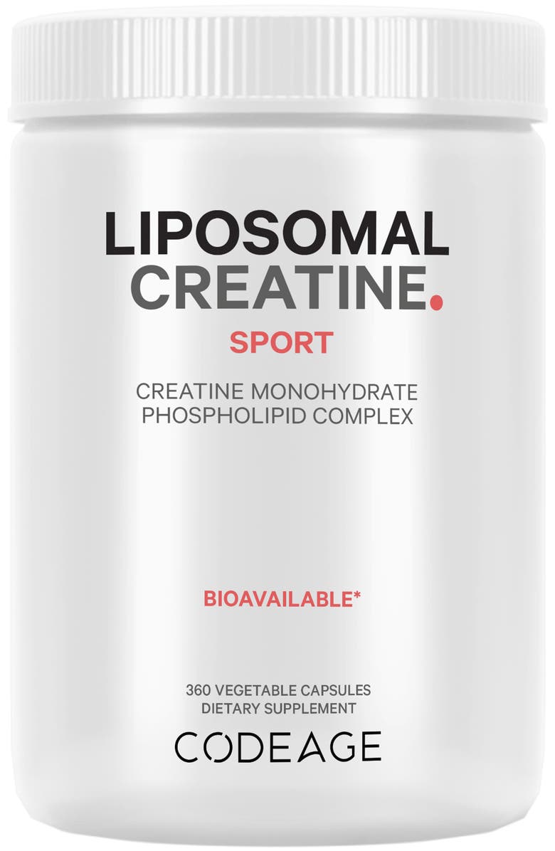 Codeage Liposomal Creatine Monohydrate 3000 mg Capsules, Main, color, 