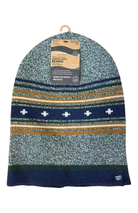 The Merino Wool Slouchy Modern Fair Isle Beanie