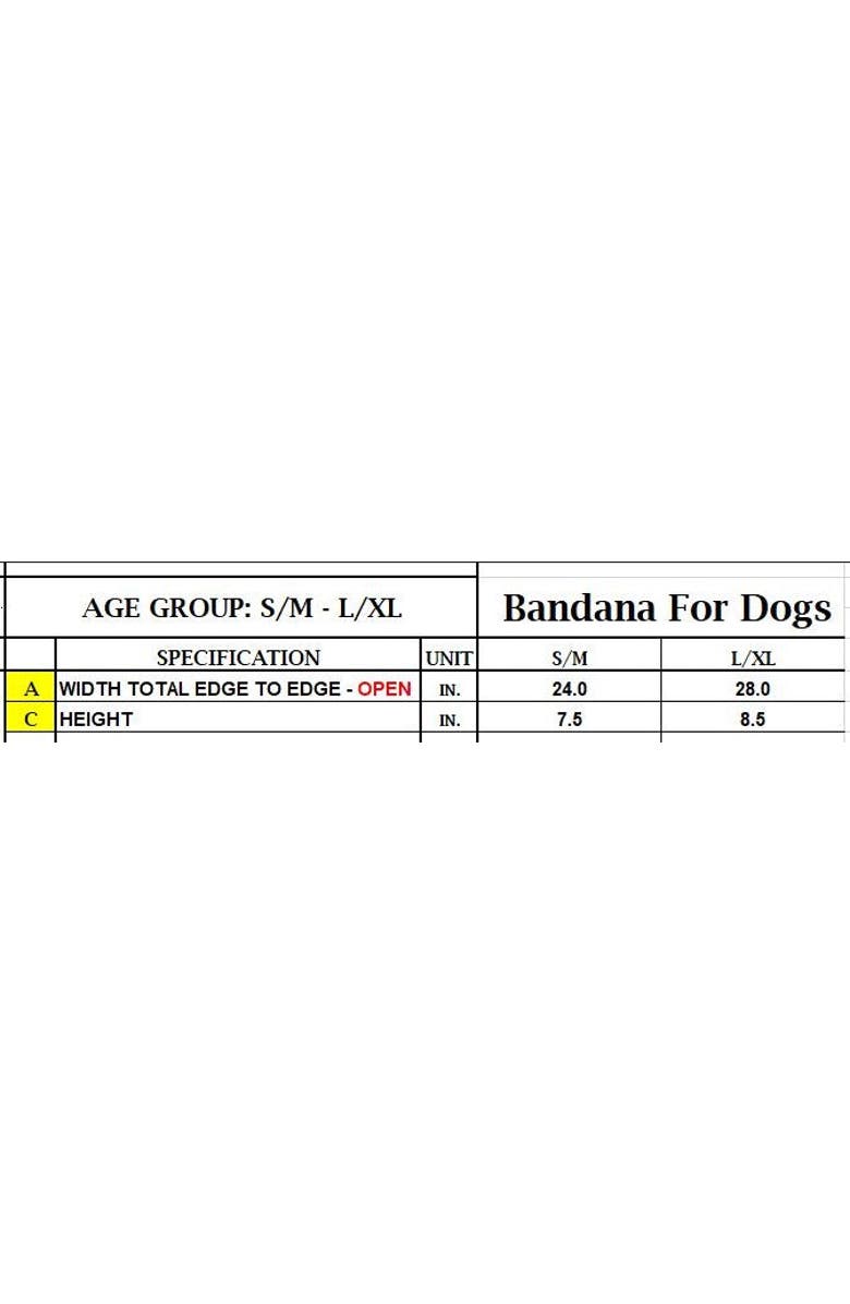 Deux par Deux Dogs
s Organic Cotton Christmas Bandana for Dogs, Alternate, color,