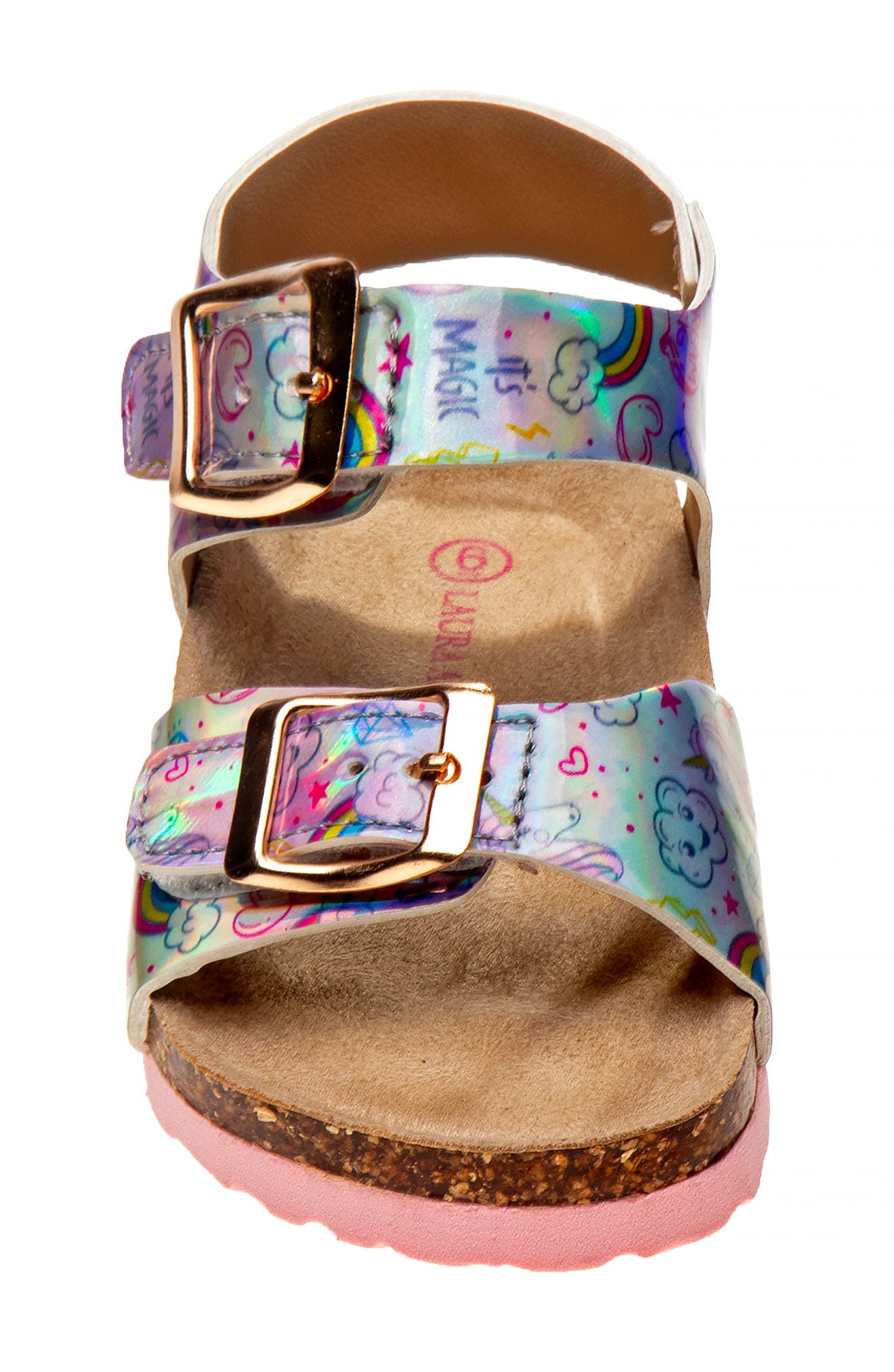 Laura Ashley Double Strap Comfort Sandal, Alternate, color, 