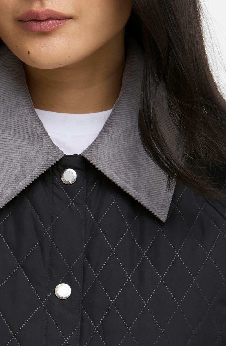 Barbour Kirby Quilted Jacket, Alternate, color, Black/ Dress Tartan