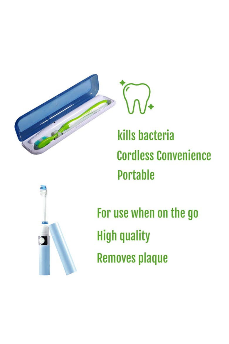 Portable UV Sanitizer & Sonic Toothbrush Set, Alternate, color, Multicolor