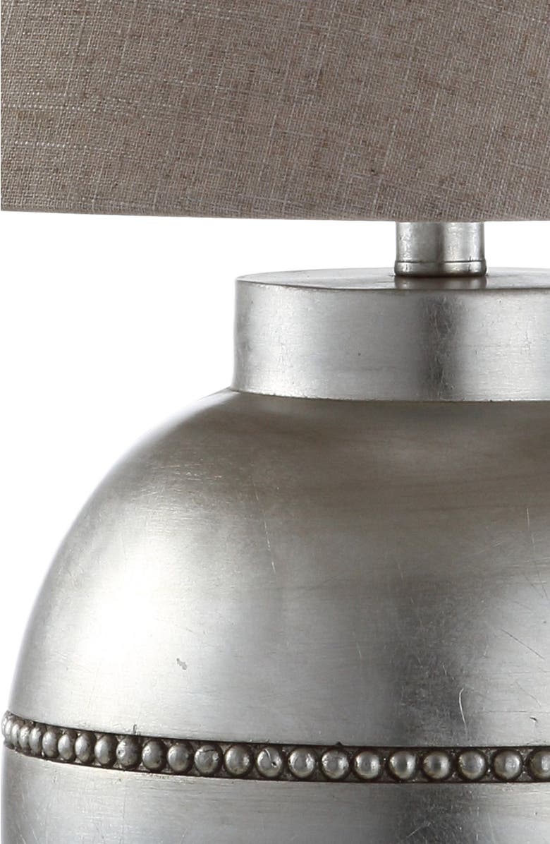 JONATHAN Y Zelda 24.5" Resin LED Table Lamp, Antique Silver, Alternate, color, 