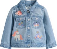 NEXT Kids' Embroidered Denim Jacket
