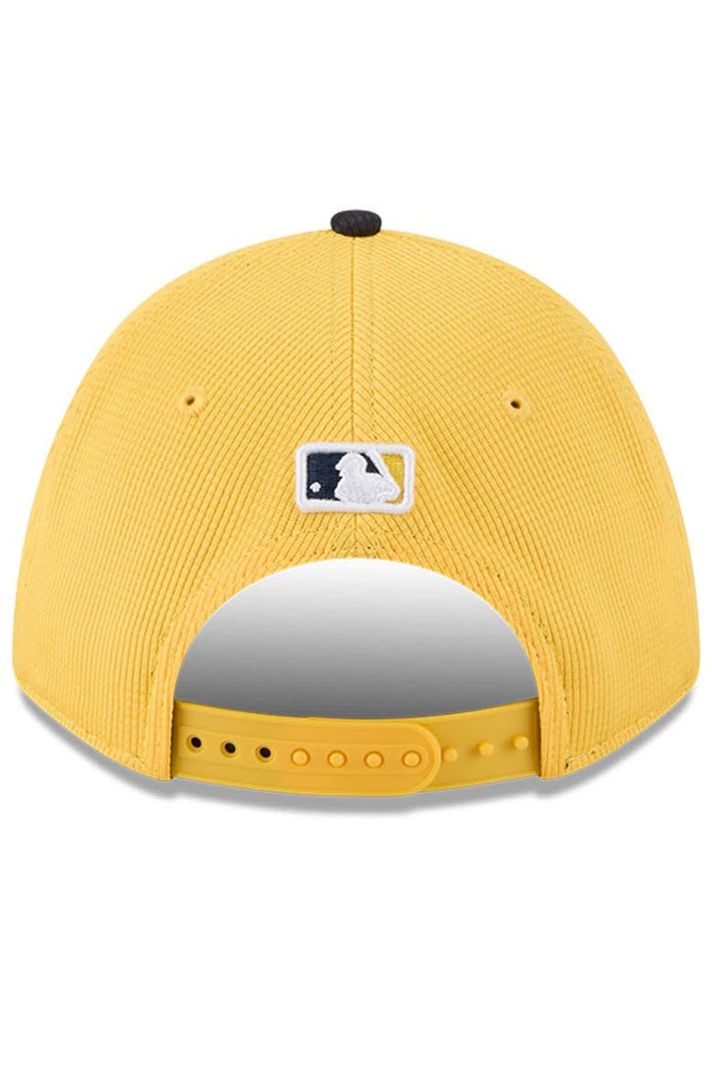 Men's New Era Yellow/Black Minnesota Twins City Connect Batting Practice 9FORTY M-Crown Adjustable Hat, Alternate, color, Yellow