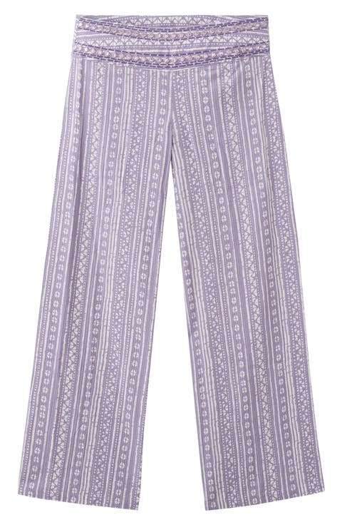 Print Wide Leg Pants