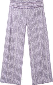 MANGO TEEN Print Wide Leg Pants