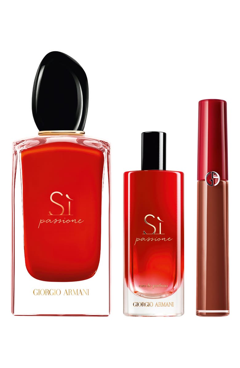 ARMANI beauty Sí Passione Eau de Parfum & Lipstick Set USD $180 Value, Main, color, 