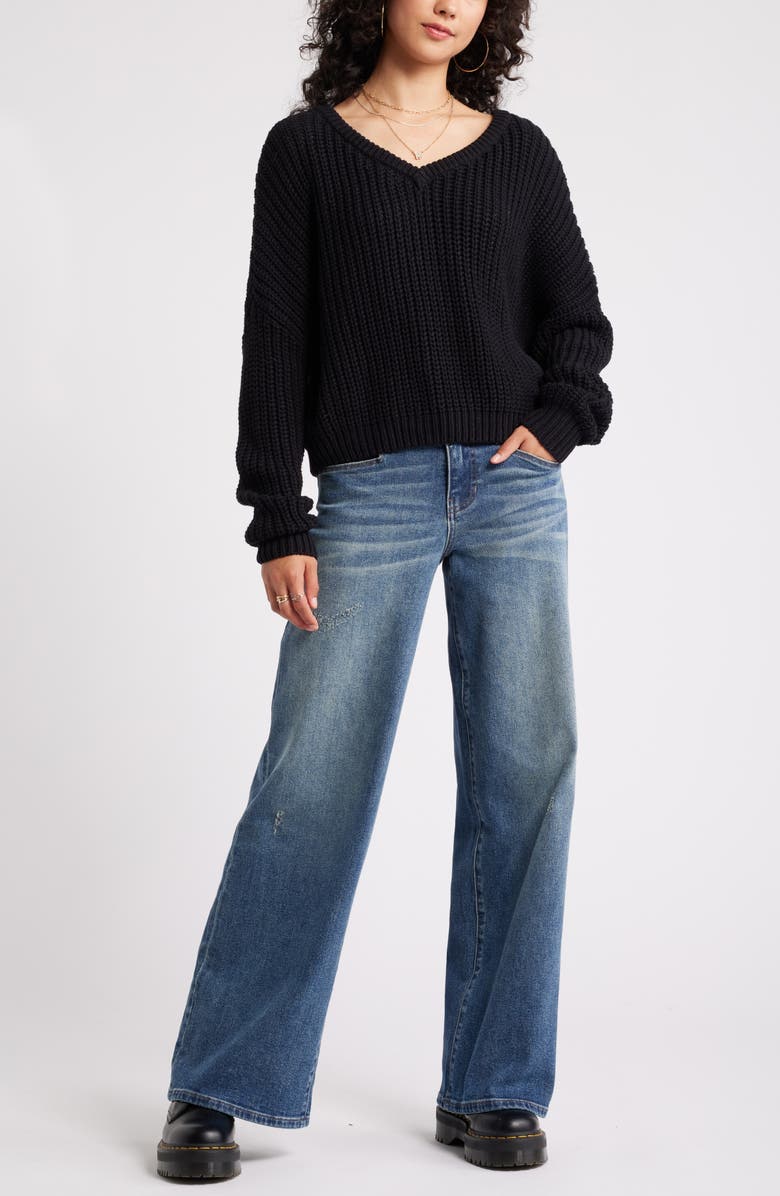 BP. Relaxed Reversible Sweater, Alternate, color,