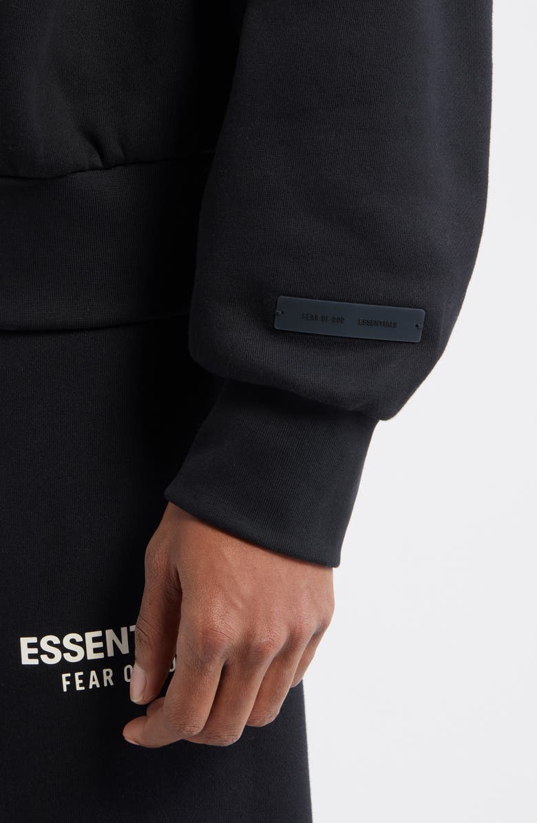 Fear of God Essentials Classic Fit Fleece Crewneck Sweatshirt, Alternate, color, Vintage Black
