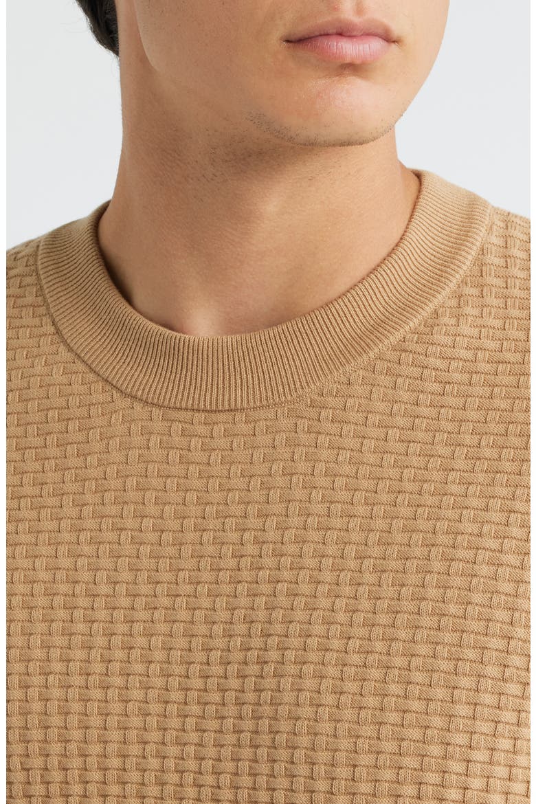 Imberto Textured Sweater, Alternate, color, MEDIUM BEIGE
