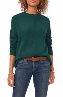 Vince Camuto Exposed Seam Crewneck Sweater